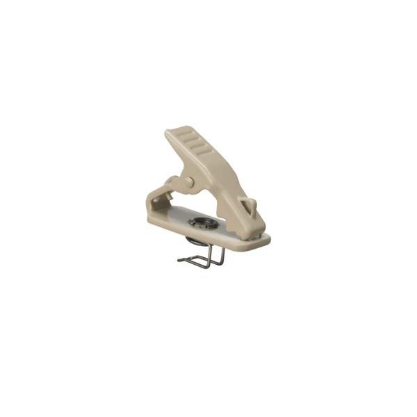 LAVALIER MICROPHONE CLIP, BEIGE